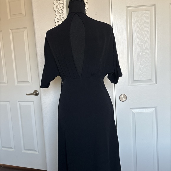 Black Dress with Beaded Dragon Accents - Picture 5 of 8